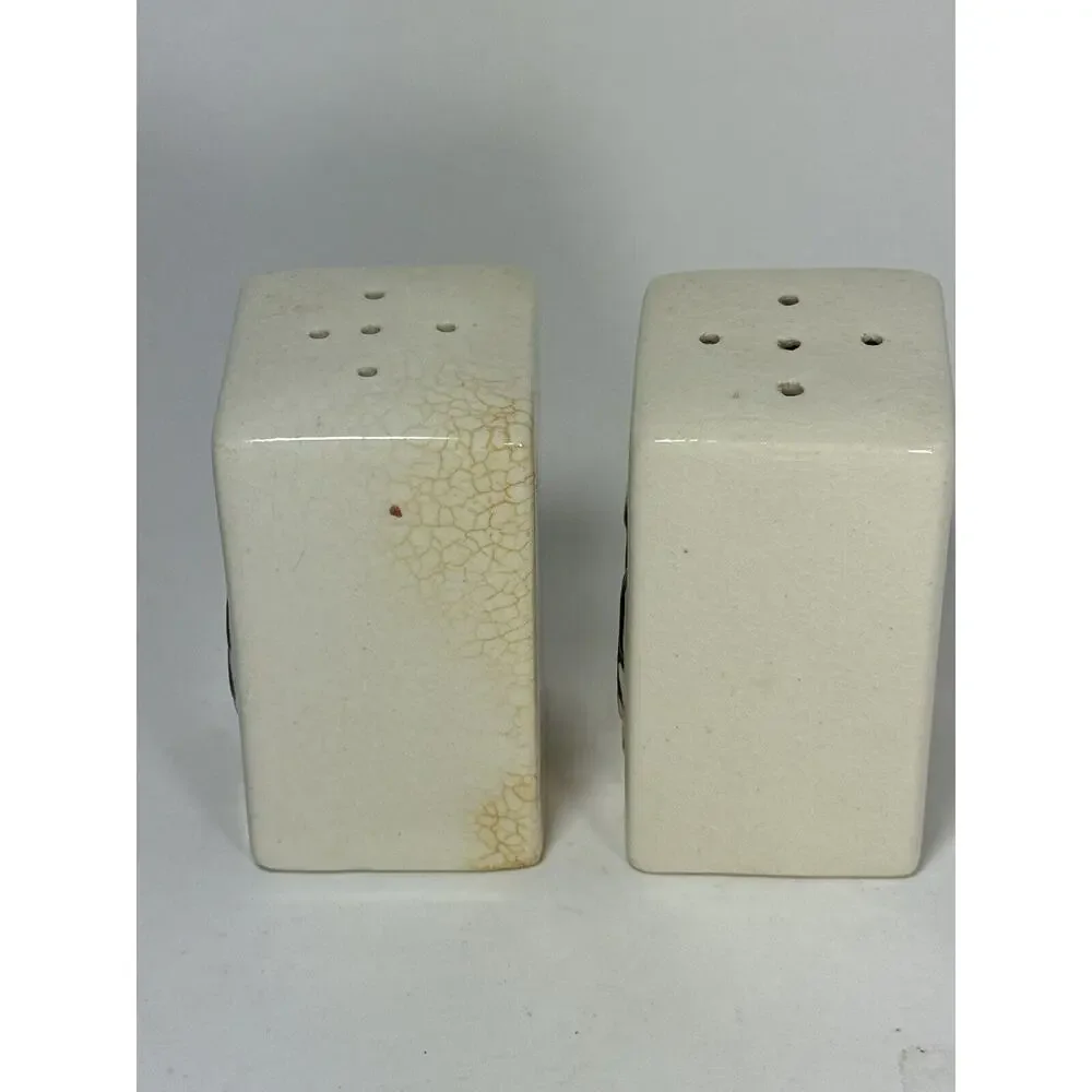 Vintage Japan Square Chicken Rooster Salt & Pepper Shakers